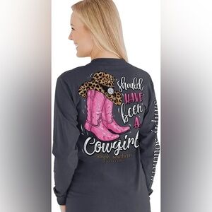Simply Southern “Should have been a cowgirl” shirt